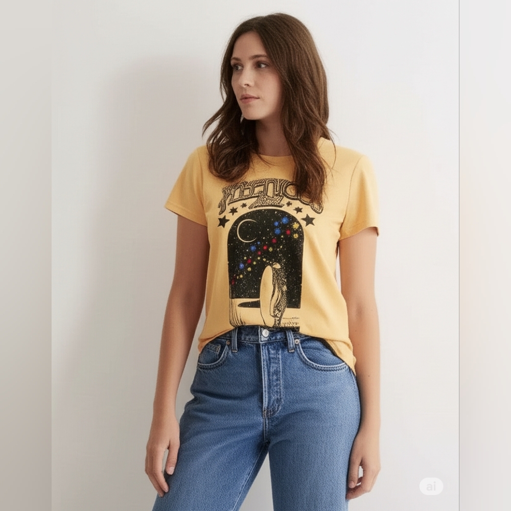 Torrid Classic Fit Crew Yellow Tee